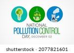 national pollution control day... | Shutterstock .eps vector #2077821601