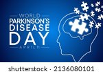 world parkinson's disease day... | Shutterstock .eps vector #2136080101
