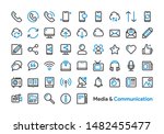media and communication icon... | Shutterstock .eps vector #1482455477