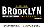 brooklyn design typography for... | Shutterstock .eps vector #1809351457