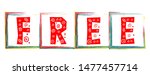 free. vector sticker. free... | Shutterstock .eps vector #1477457714