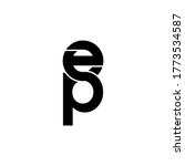 ep letter original monogram... | Shutterstock .eps vector #1773534587