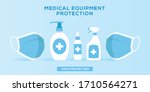 medical equipment protection... | Shutterstock .eps vector #1710564271