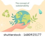 concept of sustainability or... | Shutterstock .eps vector #1680925177