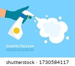 Disinfect And Clean Concept...