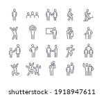 human silhouettes icon set.... | Shutterstock .eps vector #1918947611