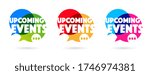 upcoming events speech bubble.... | Shutterstock .eps vector #1746974381