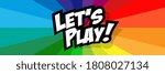 let's play on colorful banner | Shutterstock .eps vector #1808027134