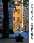 Small photo of Stockholm Sweden - May 31 2009: Old towns Branda tomten