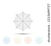 spider web icon isolated on... | Shutterstock .eps vector #1215699727