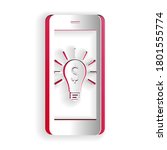 paper cut business light bulb... | Shutterstock .eps vector #1801555774