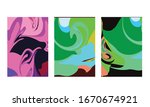 abstract color mix wall... | Shutterstock .eps vector #1670674921