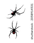 black widow spiders can be... | Shutterstock .eps vector #2058914531