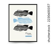 Abstract Ocean And Sea Posters...