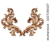 retro baroque decorations... | Shutterstock .eps vector #1027250107