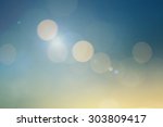 abstract blurred sunset... | Shutterstock . vector #303809417