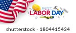 labor day poster template.usa... | Shutterstock .eps vector #1804415434