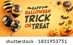halloween poster and banner... | Shutterstock .eps vector #1831953751