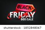 black friday 50  off sale... | Shutterstock .eps vector #1852848067