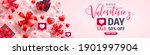 valentine's day sale banner for ... | Shutterstock .eps vector #1901997904