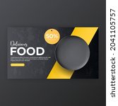 food menu and restaurant social ... | Shutterstock .eps vector #2041105757