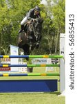 Small photo of PORTIMAO, PORTUGAL - JUNE 13: Participant in action at International Show Jumping CS4 Portimao , Portugal,June 13, 2010 in Portimao.