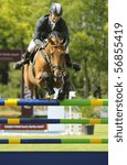 Small photo of PORTIMAO, PORTUGAL - JUNE 13: Participant in action at International Show Jumping CS4 Portimao , Portugal,June 13, 2010 in Portimao.