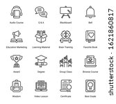 education outline icons  ... | Shutterstock .eps vector #1621860817