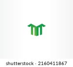 m and green concept logo design ... | Shutterstock .eps vector #2160411867
