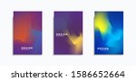 colorful abstract gradient... | Shutterstock .eps vector #1586652664