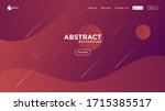 modern abstract gradient wavy... | Shutterstock .eps vector #1715385517
