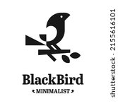 Blackbird Silhouette Logo...
