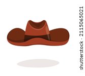 cowboy hat isolated element.... | Shutterstock .eps vector #2115065021