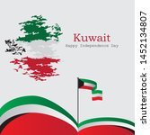 kuwait independence day  can be ... | Shutterstock .eps vector #1452134807