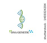 dna genetic logo icon... | Shutterstock .eps vector #1403324204