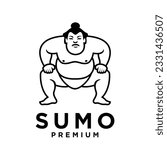 sumo mascot icon design...