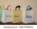 Small photo of 19 October 2021. Kolkata, India. Get the most cost-effective non-woven classic bags with customizable colour, print, and fabric options.