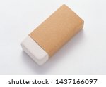 Rubber Eraser Isolated Over The ...