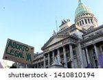 Small photo of Buenos Aires, Argentina; May 28 2019: Argentina activists renew fight to legalise abortion.