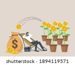 passive income  salary and... | Shutterstock .eps vector #1894119571
