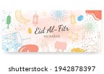 eid al fitr mubarak  hand... | Shutterstock .eps vector #1942878397