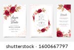 wedding invitation card... | Shutterstock .eps vector #1600667797