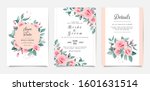 wedding invitation card... | Shutterstock .eps vector #1601631514