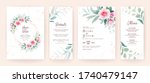 set of wedding invitation... | Shutterstock .eps vector #1740479147