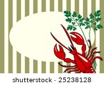 vector red lobster background | Shutterstock .eps vector #25238128