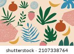 botanical poster vector... | Shutterstock .eps vector #2107338764