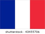 flag of france | Shutterstock . vector #43455706