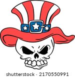 american flag patriotic skull... | Shutterstock .eps vector #2170550991