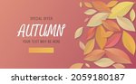 autumn sale background layout... | Shutterstock .eps vector #2059180187