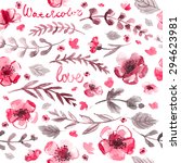 pattern color flowers... | Shutterstock . vector #294623981